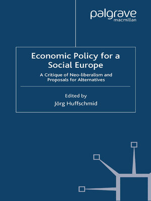 cover image of Economic Policy for a Social Europe